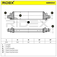 фото thumb №7, Радіатор повітря наддувний ridex 468i0341