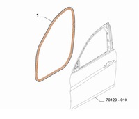 фото thumb №1, Прокладка ниша дверь передних alfa romeo giulia