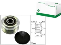 фото thumb №1, Шкив генератора toyota aygo 1,0 c1 108 14-