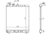 фото thumb №1, Nissens радіатор двигуна hyundai atos 1.1 08.03-1