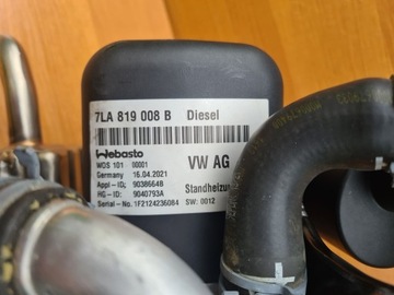 фото thumb №11, Вебасто 7la819008b vw t6 рестайлінг t6.1 комплект evo дизель