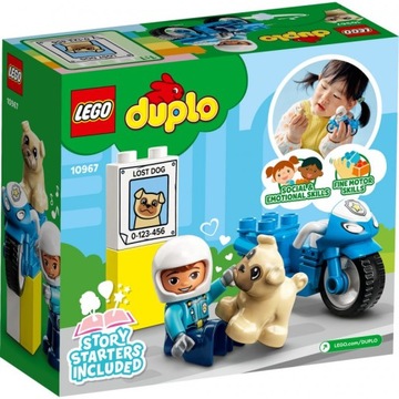 LEGO DUPLO Полицейский мотоцикл 10967 (5 деталей) 2+