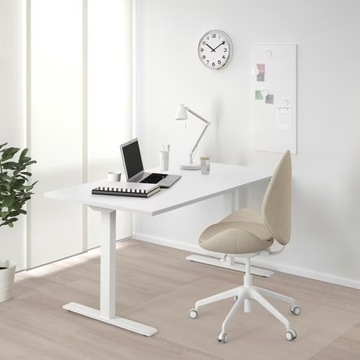 IKEA RODULF biurko z regulacją wysokości 140x80 cm
