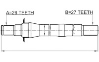 Купить Вал полуось hyundai ix35 2.0i 4wd 10-15, kia sportage 2.0i 4wd 10-15 правый, фото thumb
