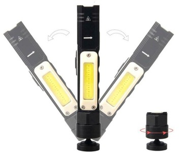 Светодиодный фонарик водонепроницаемый IP44 2в1 3Вт USB AKKU