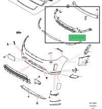 фото thumb №1, Абсорбер підсилювач бампера range rover evoque l551 lr153998