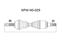 фото thumb №3, Приводной вал приводная l/p nissan navara 05-