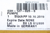 фото thumb №9, Насос пального wysokiego тиску vw passat b7 03h127025s 2.0 tsi 155kw