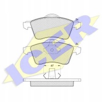 Купити Гальмівні колодки гальмівні перед icer 141166, фото thumb