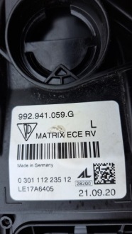 Porsche 992 full led matrix фара передняя Недорого, фото thumb