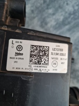 фото thumb №14, Vw t6.1 t6 рестайлинг 7l1 лампы перед полный led matrix iq 7l1941035e 7l1941036e