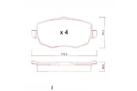 Купить Zimmermann тормозные колодки тормозные lancia ypsilon 03-11 p, фото thumb