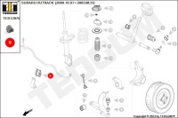 фото thumb №16, Kamoka ted12974 гумова накладка stabil./p/subaru forester sg 02-08