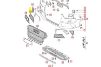 фото thumb №8, Audi a4 rs4 передняя правая нижняя решётка радиатора радиатора 8k0807682rt94oryginalna