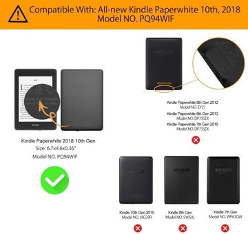 Ochronne cienkie etui skóra PU/Kindle Paperwhite 1