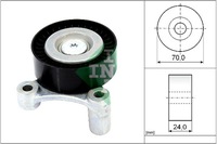 фото thumb №1, Ina 532 1002 10 ролик напрямна / напрямна, ремінь клиновий зубчастий