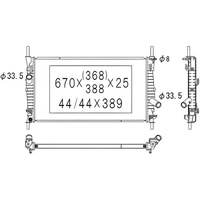 фото thumb №1, Diederichs dcm2090 радіатор, система охолодження двигуна