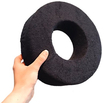 KRĄŻEK Podkład PRZECIWODLEŻYNOWY w kształcie koła ODLEŻYNA Ø7X25CM CZARNY