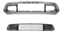 фото thumb №1, Jeep grand cherokee 17-рамка ґрати хром + решітка нижня бампера