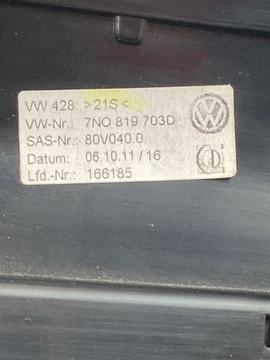 фото thumb №8, Seat alhambra mk2 бокова решітка повітропровід панелі розподільчої 7n0819703d