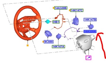 фото thumb №8, Жгут управление w руль focus 11- 14- c-max