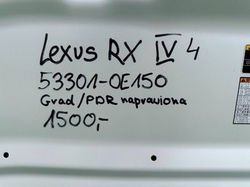 фото thumb №13, Lexus rx iv 4 450h 533301-oe-150 капот крышка двигателя pdr org.