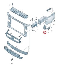 фото thumb №9, Audi rs4 b9 2016-2024 ковзун бампера праві перед 8w0 оригінал