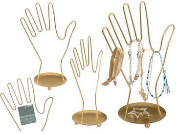 STOJAK na BIŻUTERIĘ Organizer ZŁOTA DŁOŃ - 26cm