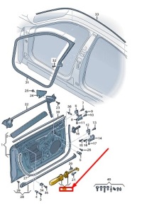 фото thumb №1, Audi e-tron gt передня частина door check 9j1837179a