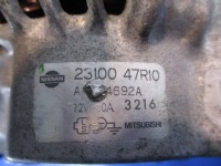 Nissan 2.4 генератор 2310047r10 80a перевірений в Україні, фото thumb