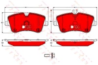 фото thumb №2, Trw тормозные колодки тормозные mercedes перед w203 c209 r171