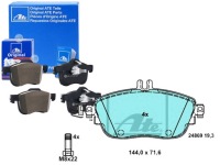 фото thumb №1, Тормозные колодки тормозные mercedes перед w176 w246 x156 11-