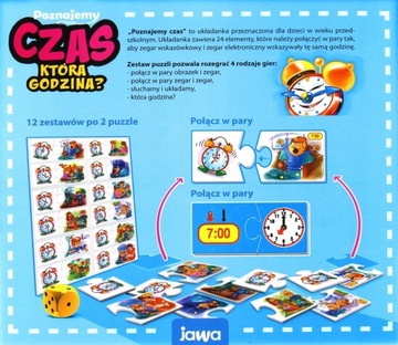 Gra EDUKACYJNA dla 5 Latka Poznajemy Czas ZABAWKA