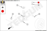 Гумовий елемент кріплення амортизатора daewoo opel astra в Україні, фото thumb
