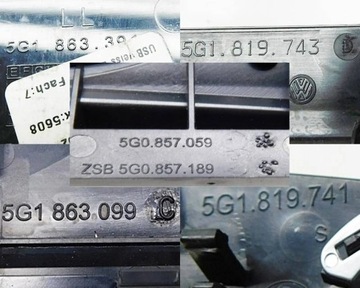 фото thumb №11, Планки dekor панелі спідометра попільничка - volkswagen golf vii eu