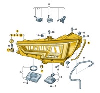 фото thumb №2, Фара діодний led лівий перед оригінальний номер audi a4 rs4 b9