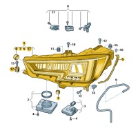 фото thumb №2, Фара диодный led правый перед оригинальный номер audi a4 rs4