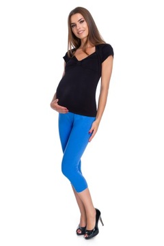 GETRY 3/4 CIĄŻA BAWEŁNA LEGGINSY Z PANELEM 2XL