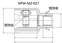 фото thumb №1, Шарнир внутренний mazda 3 bk /atm/ 2.0 03- /правый