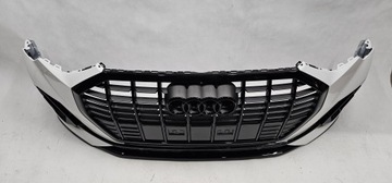 фото thumb №9, Бампер переднє перед 4xpdc решітка радіатора чорний audi q3 83a s-line білий ls9r 18-