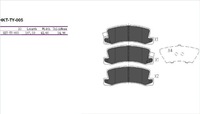 фото thumb №1, Jc c22008 гальмівні колодки гальмівні задні toyota avensis t22 00-01 tx 13-66 gdb730