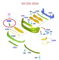 фото thumb №4, Заглушка фаркоп перед ford ka 16- j7bb-17a989-abxwaa