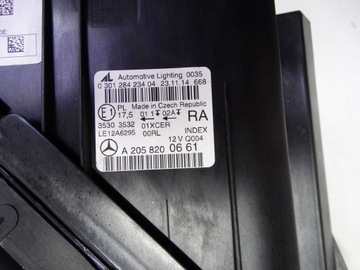 фото thumb №16, Mercedes c-klasa w205 14-18 лампа права high performance led a2058200661