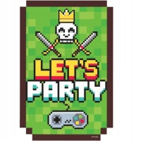 Фольгированный воздушный шар GAME ON minecraft игрок пиксели день рождения 45 см HEL украшения