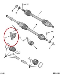 фото thumb №3, Опора полуось psa - 9850285180