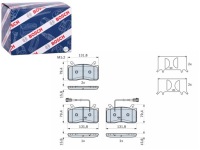 фото thumb №1, Гальмівні колодки гальмівні перед alfa romeo giulia stelvio 2.0 2.2d 2.9 08.16-