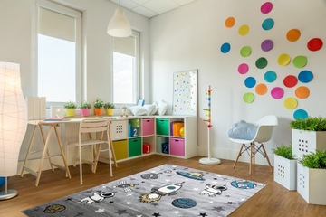 Мягкий приятный уютный коврик для мальчика Space Grey 160x230