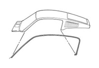 фото thumb №1, 67 68 ford mustang прокладка двері fastback