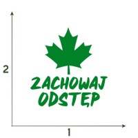 Наклейка HOLD ON TO CAR Green Leaf Водонепроницаемая, долговечная