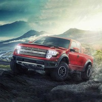 фото thumb №7, Фары лампы led ford f150 f-150 09-14 matrix чёрные raptor набор